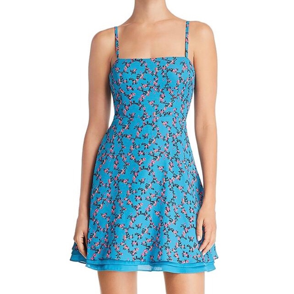 Floral Fit and Flare Mini Dress
